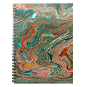 Marmeerbare abstracte acrylachtergrond. Marbling A Notitieboek