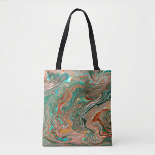 Marmeerbare abstracte acrylachtergrond. Marbling A Tote Bag
