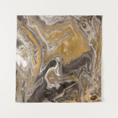 Marmeerbare abstracte acrylachtergrond. Natuur mar Wandkleed (Voorkant (horizontaal))