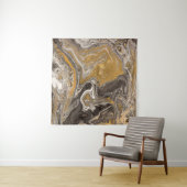 Marmeerbare abstracte acrylachtergrond. Natuur mar Wandkleed (In Situ (horizontaal))