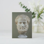 Marmeerhoofd Aristoteles Briefkaart (Staand voorkant)