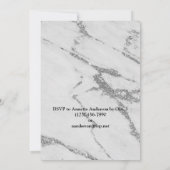 Marmer 30th Birthday Party Kaart (Achterkant)