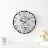 Marmer 40ste Huwelijksjubileum Persoonlijk Grote Klok (Huis)