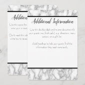 Marmer Aanvullende Info Card Kaart (Voorkant / Achterkant)