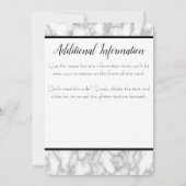 Marmer Aanvullende Info Card Kaart (Achterkant)