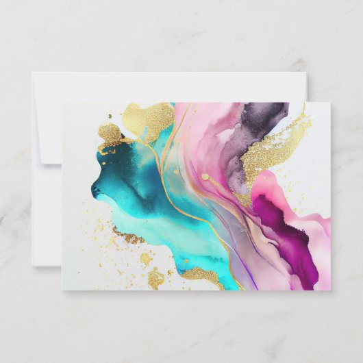 Marmer Abstract bedankkaart (Achterkant)