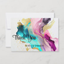 Marmer Abstract bedankkaart