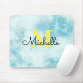 Marmer Abstract Monogram Muismat (Met muis)