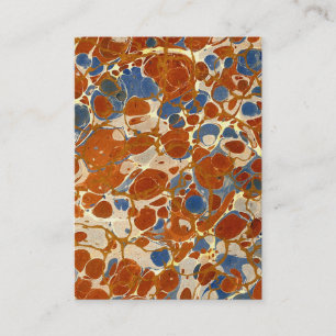 Marmer Abstract Ontwerp Blauwe Rode Gele Room Visitekaartje