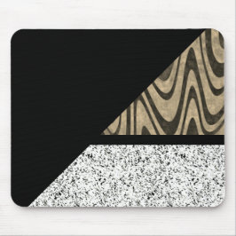 Marmer Abstract Zwart Muismat