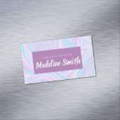 Marmer Abstracte Homemade Cake Bakery Magnetisch Visitekaartje (Voorbeeld)