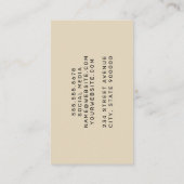 Marmer | Abstracte lijnen Visitekaartje (Achterkant)