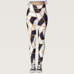 Marmer Abstracte mozaïek Leggings