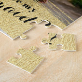 Marmer achtergrond Bridesmaid Voorstel Marmer Foto Legpuzzel (Zijkant)