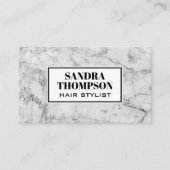 Marmer Achtergrond | Modern eenvoudig Visitekaartje (Voorkant)