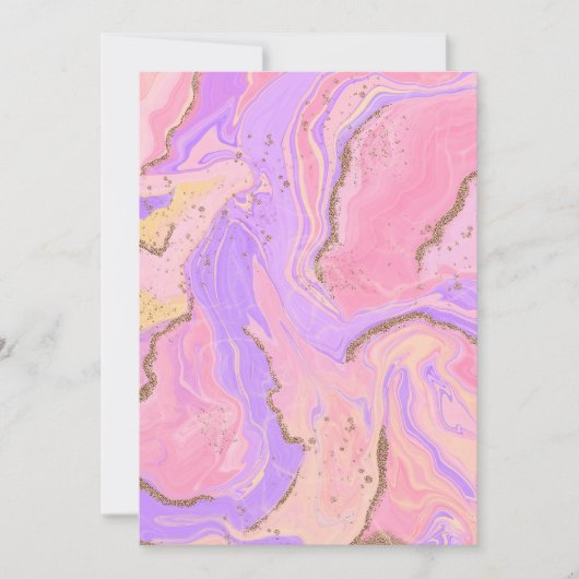 Marmer achtergrond - roze en paars kaart (Voorkant)