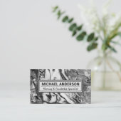 Marmer Achtergrond Visitekaartje (Staand voorkant)