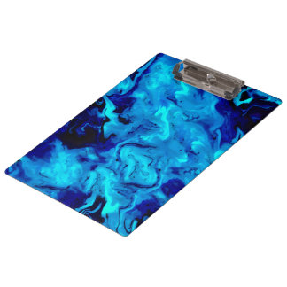 Marmer Acrylverf in blauw Klembord