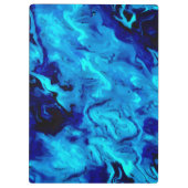 Marmer Acrylverf in blauw Klembord (Achterkant)