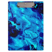 Marmer Acrylverf in blauw Klembord (Voorkant)