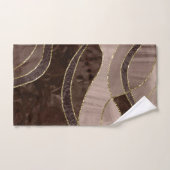 Marmer Agaat Goud Glam 4 - landschap Bad Handdoek (Handdoek)