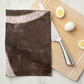Marmer Agaat Goud Glam 5 Theedoek (Quarter Fold)