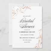 Marmer Agaat Vrijgezellenfeest | roze en goud Kaart (Voorkant)