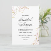 Marmer Agaat Vrijgezellenfeest | roze en goud Kaart (Staand voorkant)