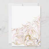 Marmer Agaat Vrijgezellenfeest | roze en goud Kaart (Achterkant)