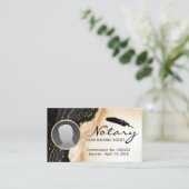 Marmer Agate foto van de Notarische Ondertekenaar Visitekaartje (Staand voorkant)