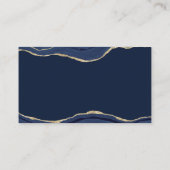 Marmer Agate Gold Glitter Wedding Website QR Informatiekaartje (Achterkant)