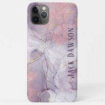 Marmer Agate Paars en Goud Persoonlijk