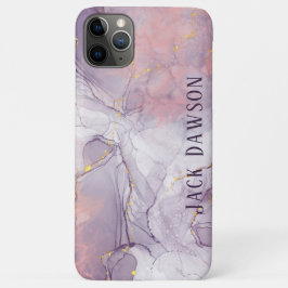 Marmer Agate Paars en Goud Persoonlijk Case-Mate iPhone Case
