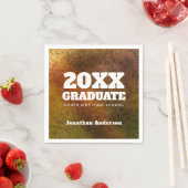 Marmer Background Bold Text Graduparty Servet (Insitu)
