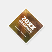 Marmer Background Bold Text Graduparty Servet (Hoek)