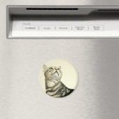 Marmer Bengalen Kat Magneet (Insitu (Vaatwasser))