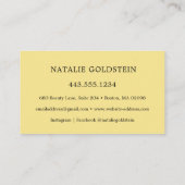 Marmer Black en Gold Lash Brow Salon Loyalty Kaart Visitekaartje (Achterkant)