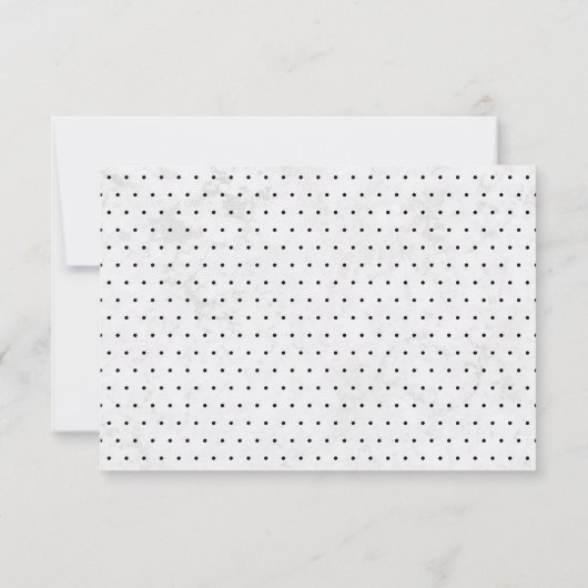 Marmer & Black Modern Typography Wedding Reception Kaart (Achterkant)
