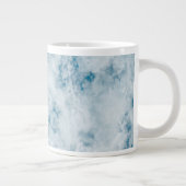 Marmer Blau Textuur Achtergrond Grote Koffiekop (Rechts)
