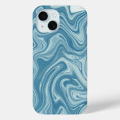 marmer blauw Case-Mate iPhone case (Achterkant)