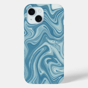 marmer blauw iPhone 15 case