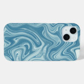 marmer blauw Case-Mate iPhone case (Achterkant (horizontaal))