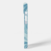 marmer blauw Case-Mate iPhone case (Achterkant / Links)