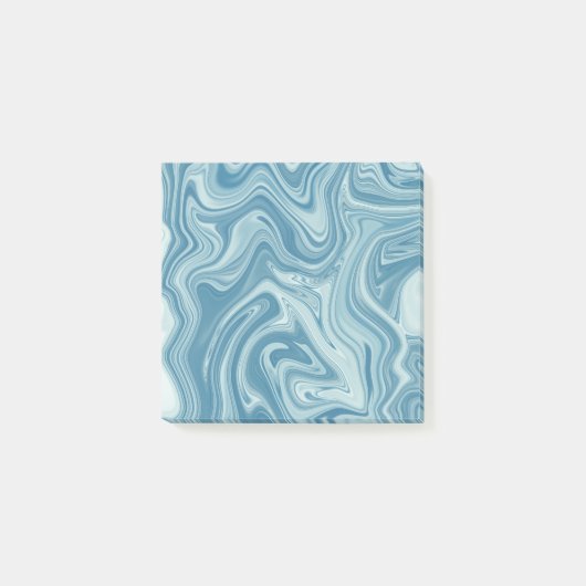 marmer blauw post-it® notes (Voorkant)