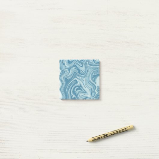 marmer blauw post-it® notes (Op bureau)