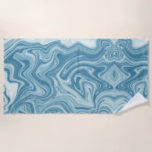 marmer blauw strandlaken (Voorkant)