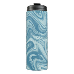 marmer blauw thermosbeker