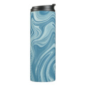 marmer blauw thermosbeker (Gedraaid links)