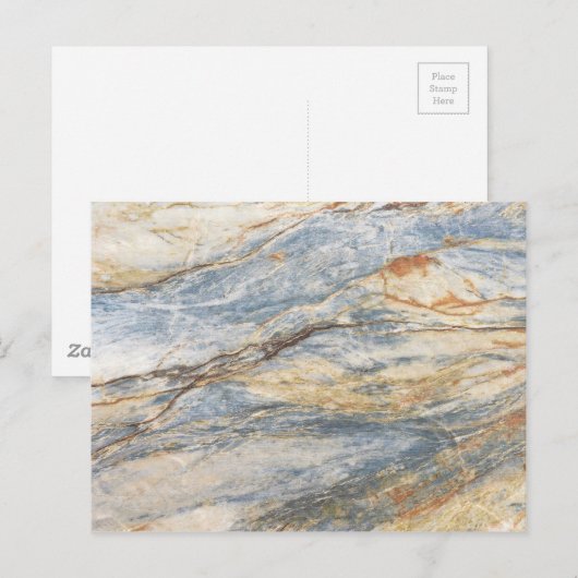 Marmer Briefkaart (Voorkant / Achterkant)