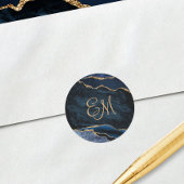 marmer bruiloft marmer ronde sticker